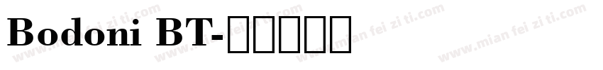 Bodoni BT字体转换